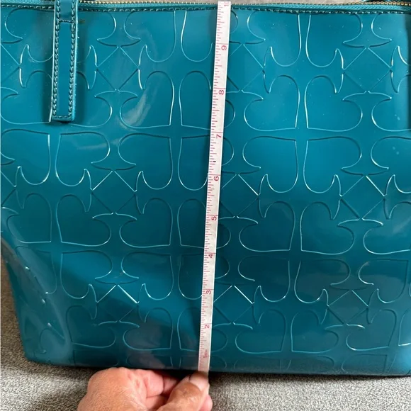 Large Patent Leather Kate Spade Tote - Picture 7 of 13